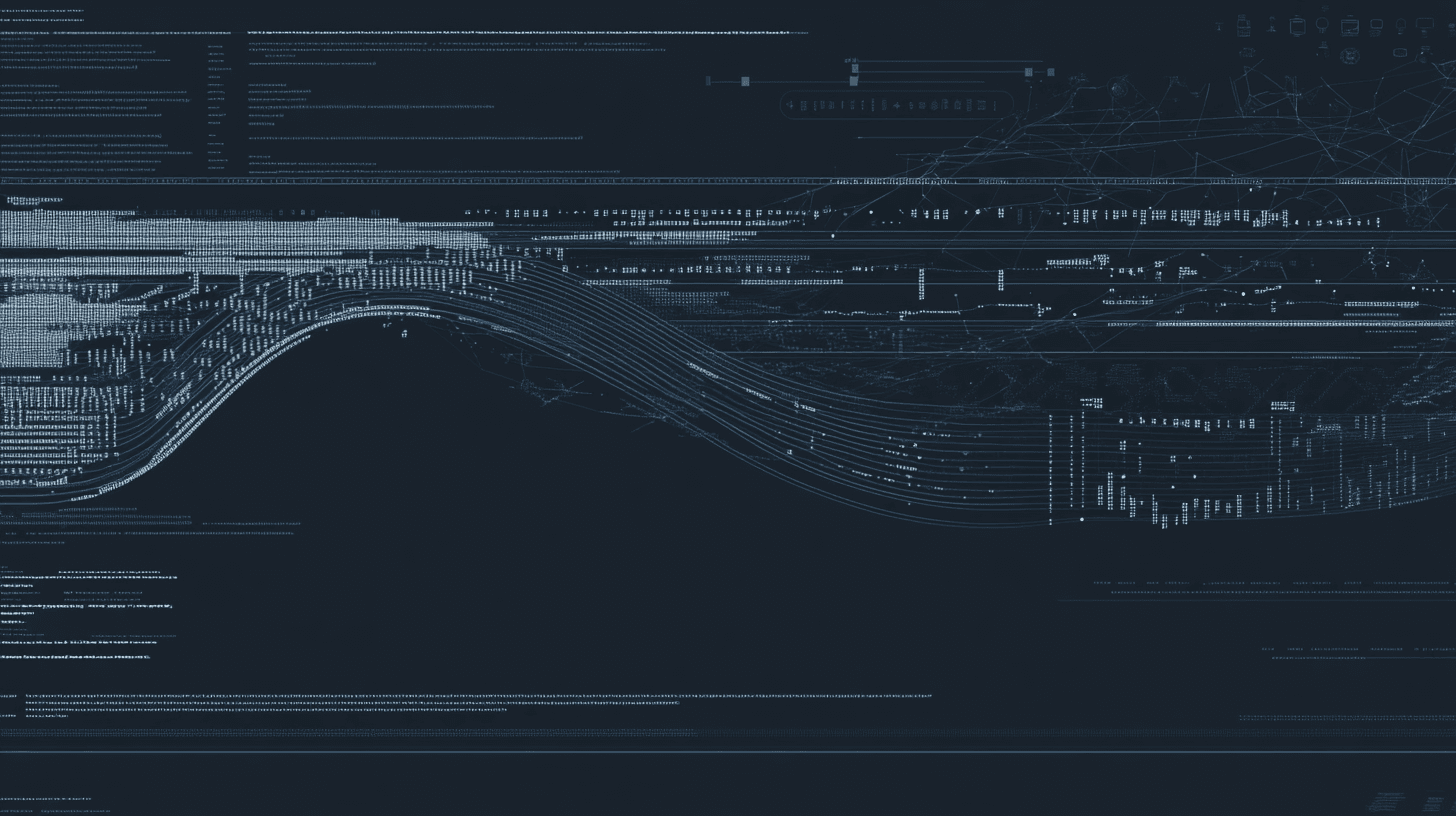 Digital data visualization background